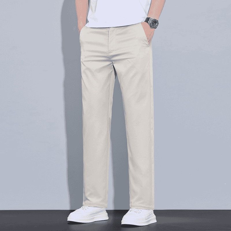 Chino Pants Men - Erkek Orta Bel Yan Cepli Kırışmaz