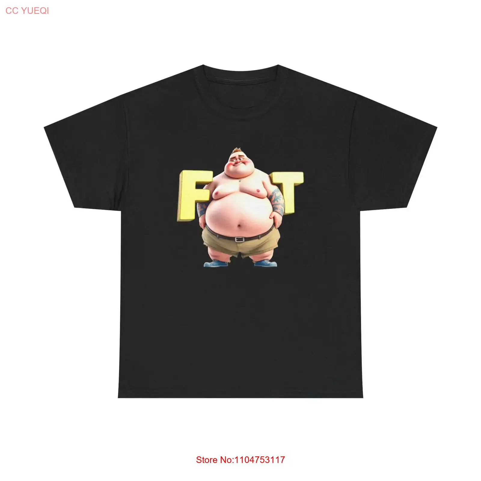 Men'S Fashion For Fat Guys - Komik Şişman Adam Tişörtü Erkekler için