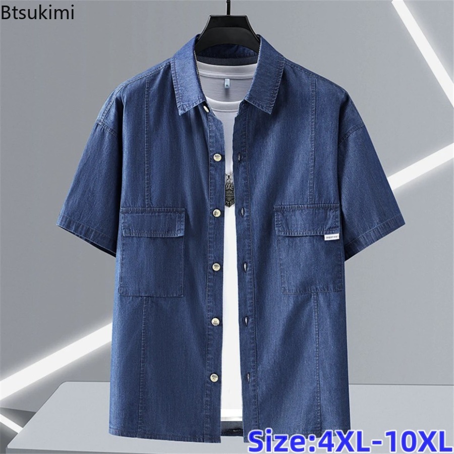 Men'S Fashion For Fat Guys - Erkek Büyük Beden Saf Pamuklu Kot
