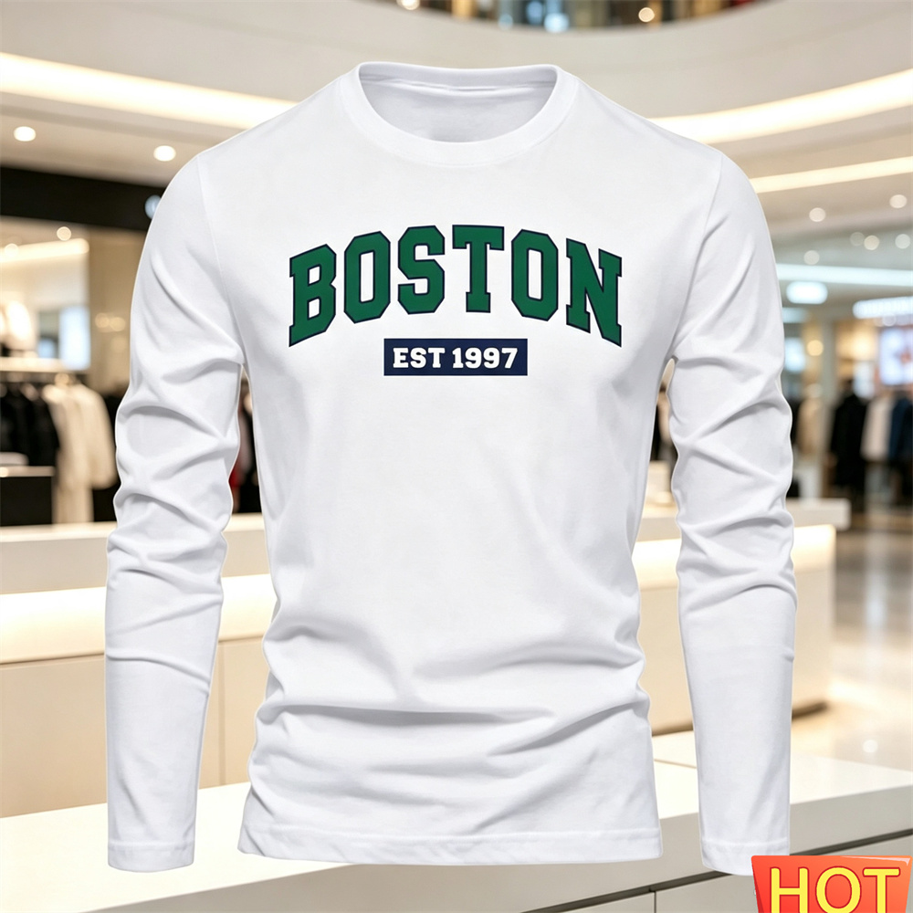 Men'S Fashion Trends 2025 - Sonbahar Yaz Erkek Uzun Kollu Tişört