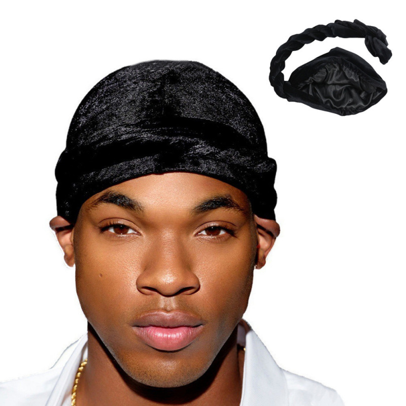 Men'S Fashion Head Scarf - Düz Renk erkek Kadife başörtüsü Etnik