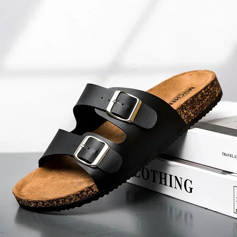 Mens Fashion Modern - Moda klasik unisex terlik rahat yaz