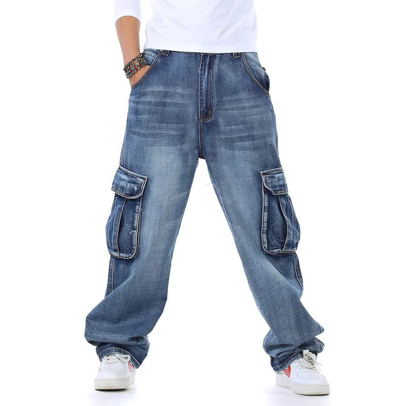 Men'S Fashion For Fat Guys - Erkek Şalvar Kot İlkbahar ve Sonbahar