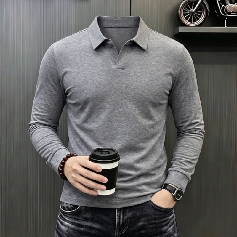 Men'S Fashion Trends 2025 - Erkek İş Günlük Uzun Kollu Tişört
