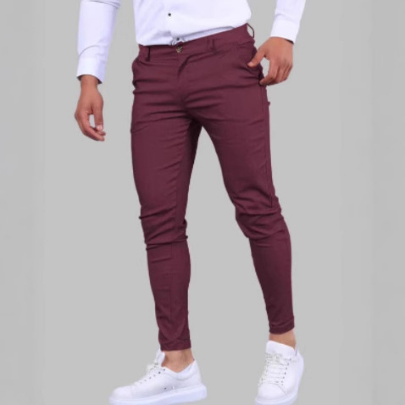 Erkek Bordo Slim Fit Chino Pan - Chino Pants Men incelemesi ve fiyatı