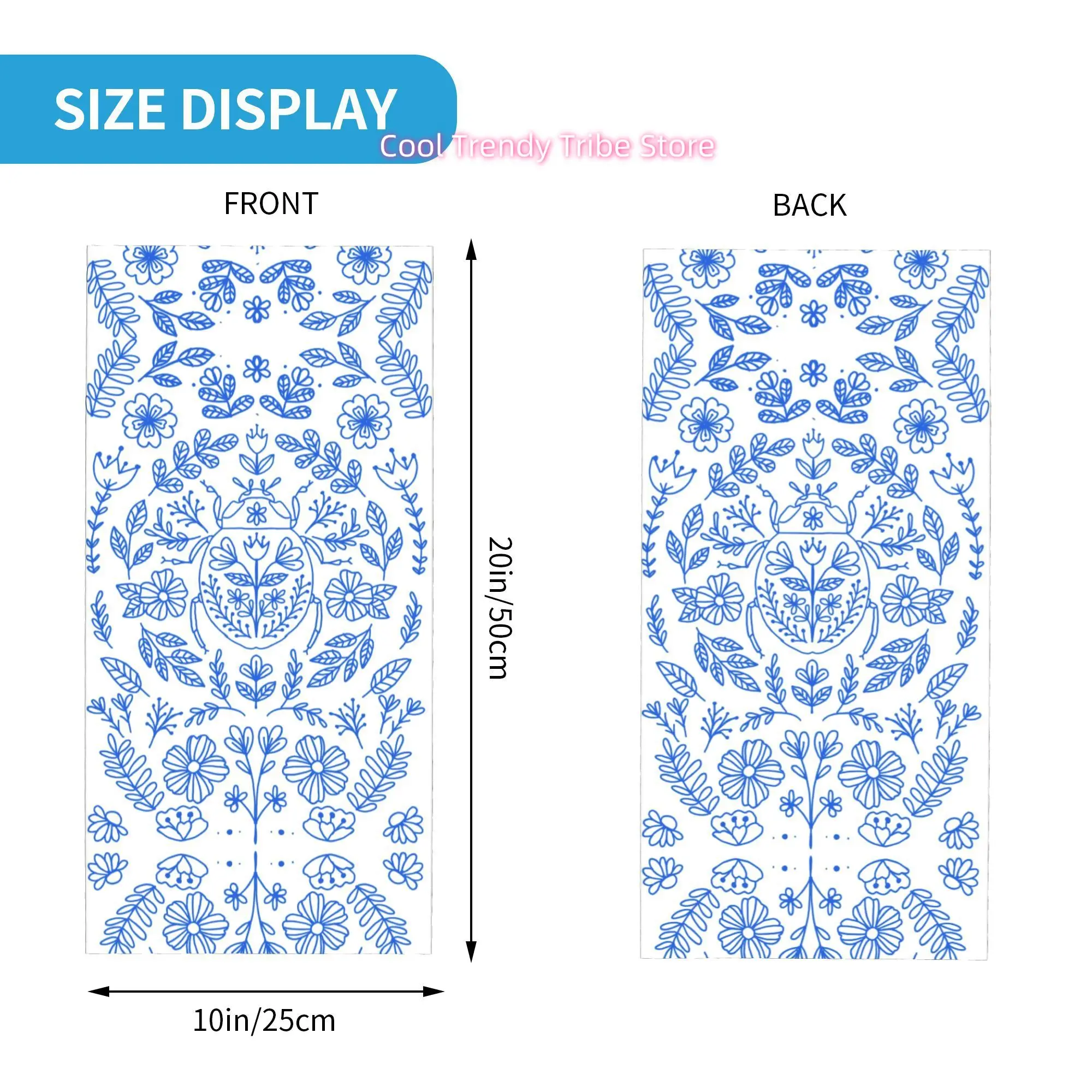 Mavi Çizgili Retro Bokböceği Ç - Men'S Fashion Head Scarf incelemesi ve fiyatı