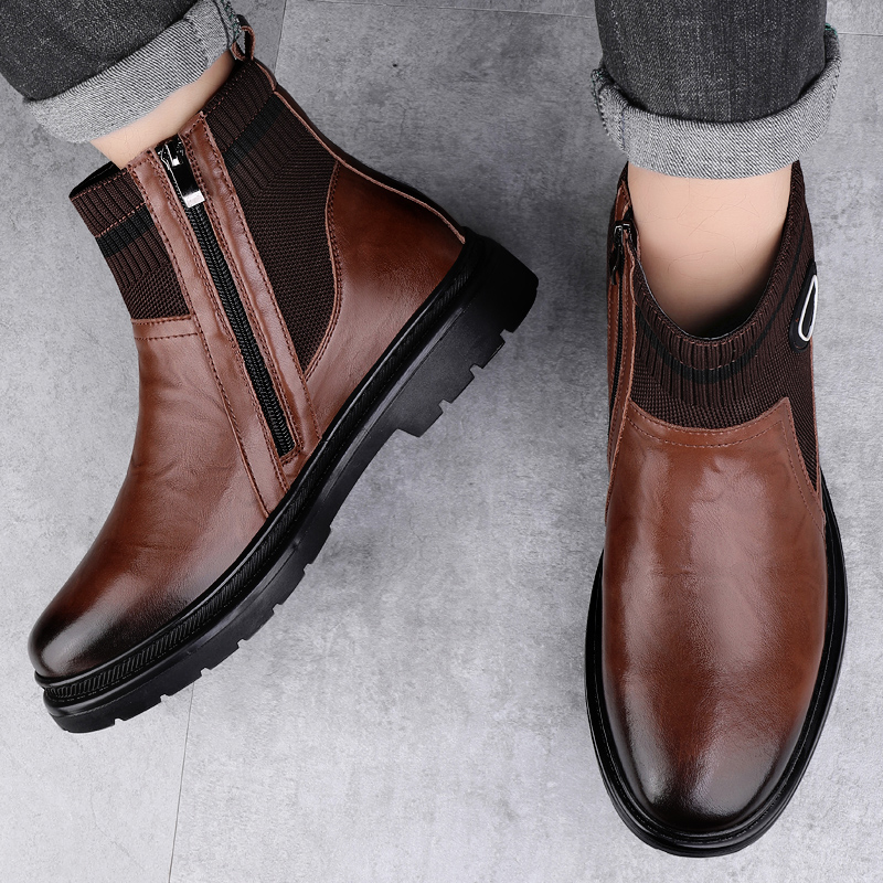Kış Kadife Sıcak Yüksek Top Aç - Men'S Fashion Luxury Brands incelemesi ve fiyatı