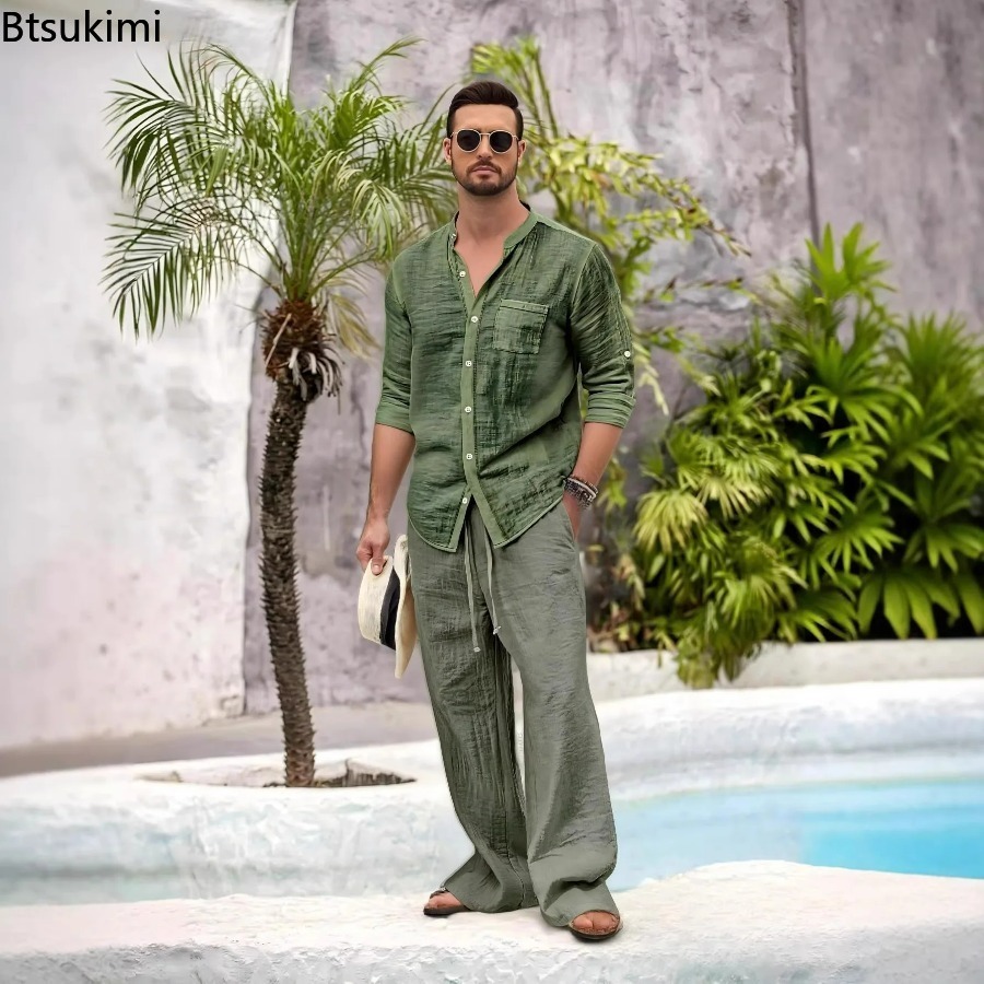 Yeni Erkek Rahat Pamuklu Keten - Mens Fashion Modern incelemesi ve fiyatı