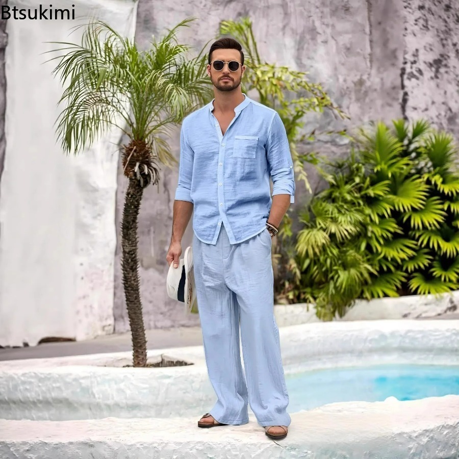 Yeni Erkek Rahat Pamuklu Keten - Mens Fashion Modern incelemesi ve fiyatı