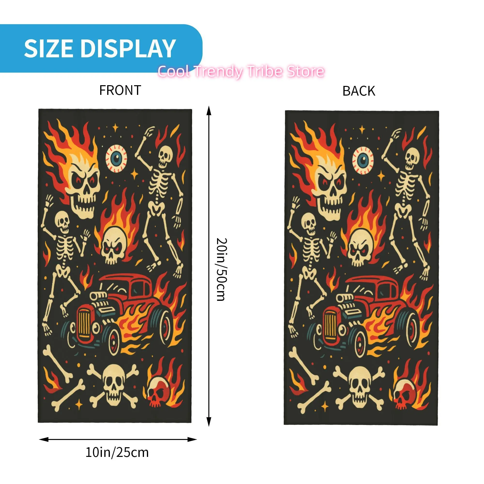 Alevli Kafatasları Hot Rod Vin - Men'S Fashion Head Scarf incelemesi ve fiyatı