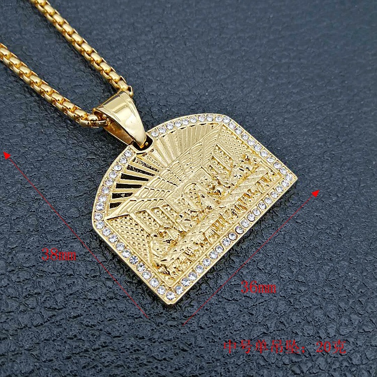 Hip Hop Son Yemek Kolyesi, Zir - Fashion Men Vogue incelemesi ve fiyatı