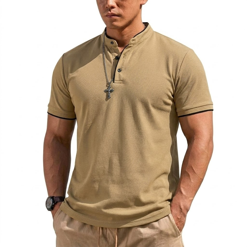 Yazlık Kısa Kollu Henley Gömle - Men'S Fashion Trends 2025 incelemesi ve fiyatı