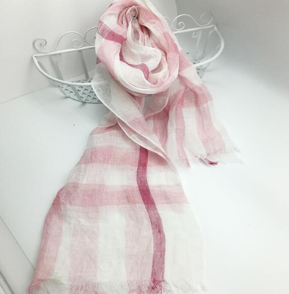 100% Keten Ekose Kontrast Püsk - Men'S Fashion Head Scarf incelemesi ve fiyatı